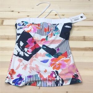 NWOT Hapari Nautabloom bandeau tankini size M
